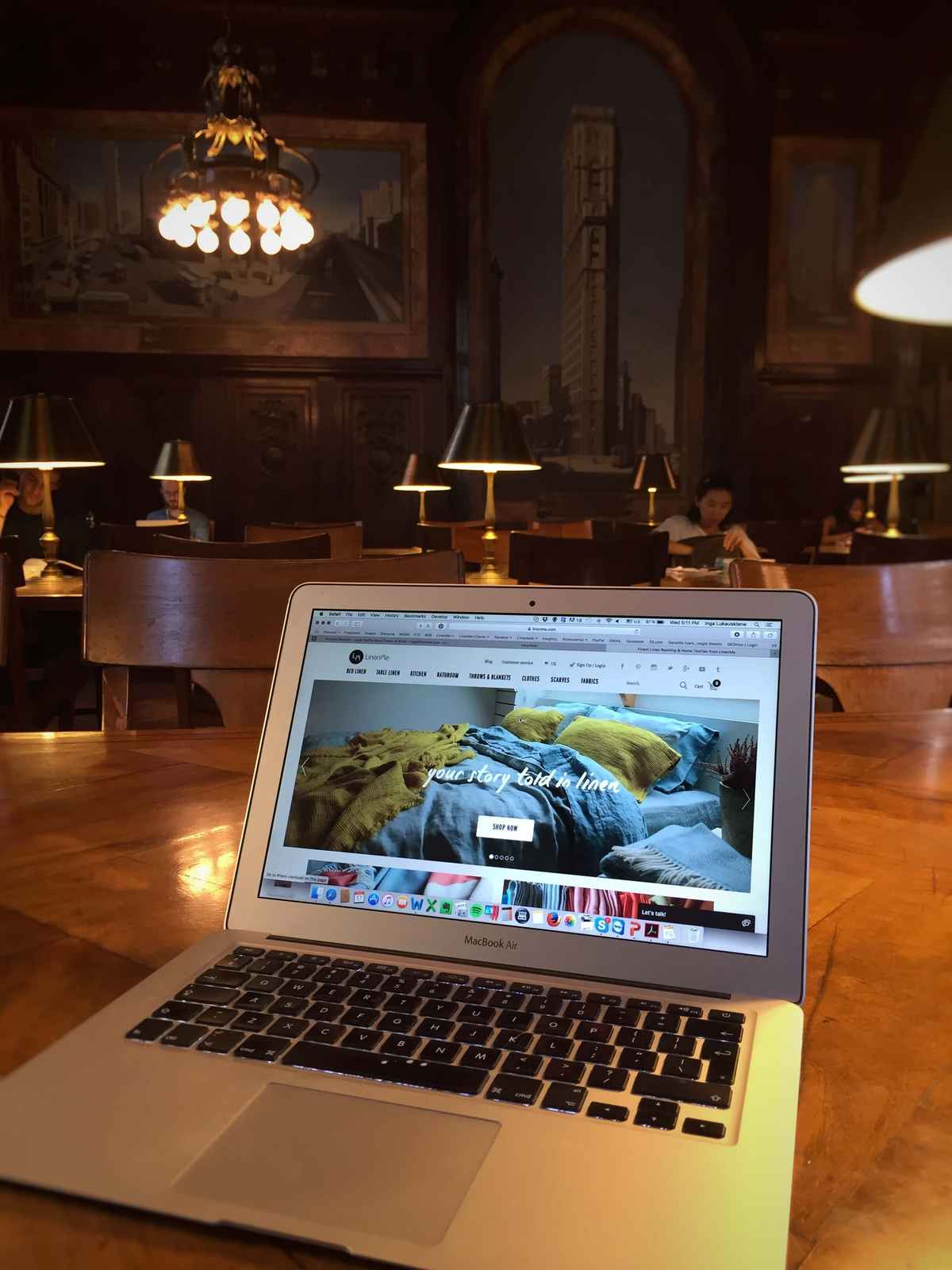 New York Public Library during LinenMe's 2016 visit