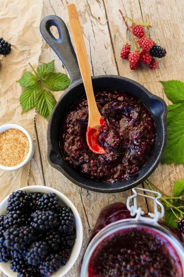 Blackberry fruits and blackberry jam - Joys of Summer