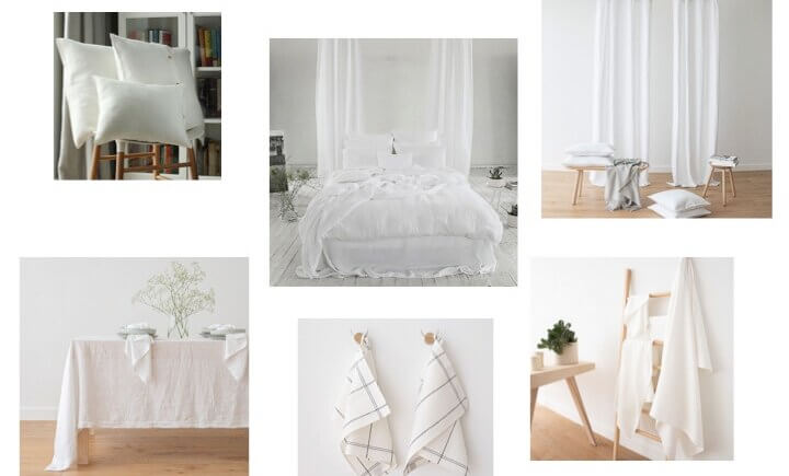 white linen fabric