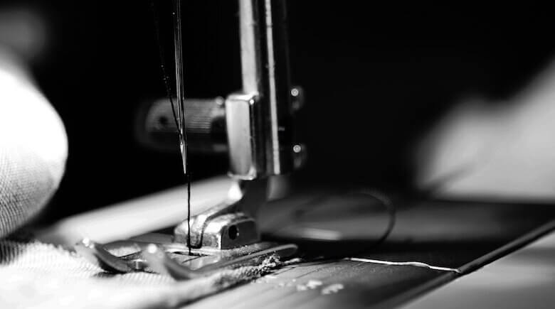 darning ripped fabric holes