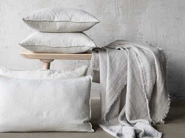 Soft linen bedding and home furnishing fabric