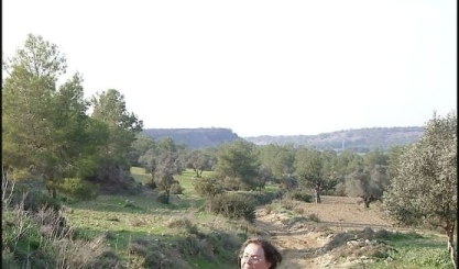 Amanda Saurin of AS Apothecary in the Cyprus landscape that inspired her plant work
