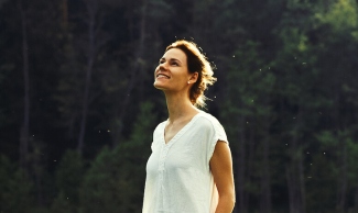 Lightweight linen fabric in warm weather