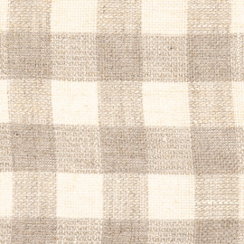 Linen Fabric Natural Squared