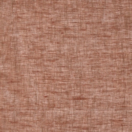 Linen Sheer Fabric Brown Twist Open